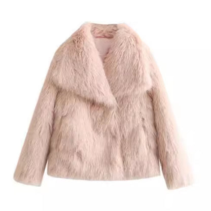 Womens Winter Plush Furry Coat (FAUX)