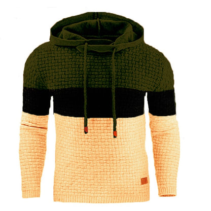 Warm Quilted Hoodie - Tri Color