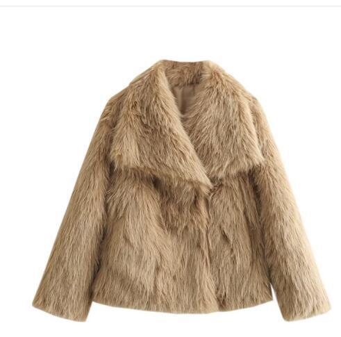 Womens Winter Plush Furry Coat (FAUX)