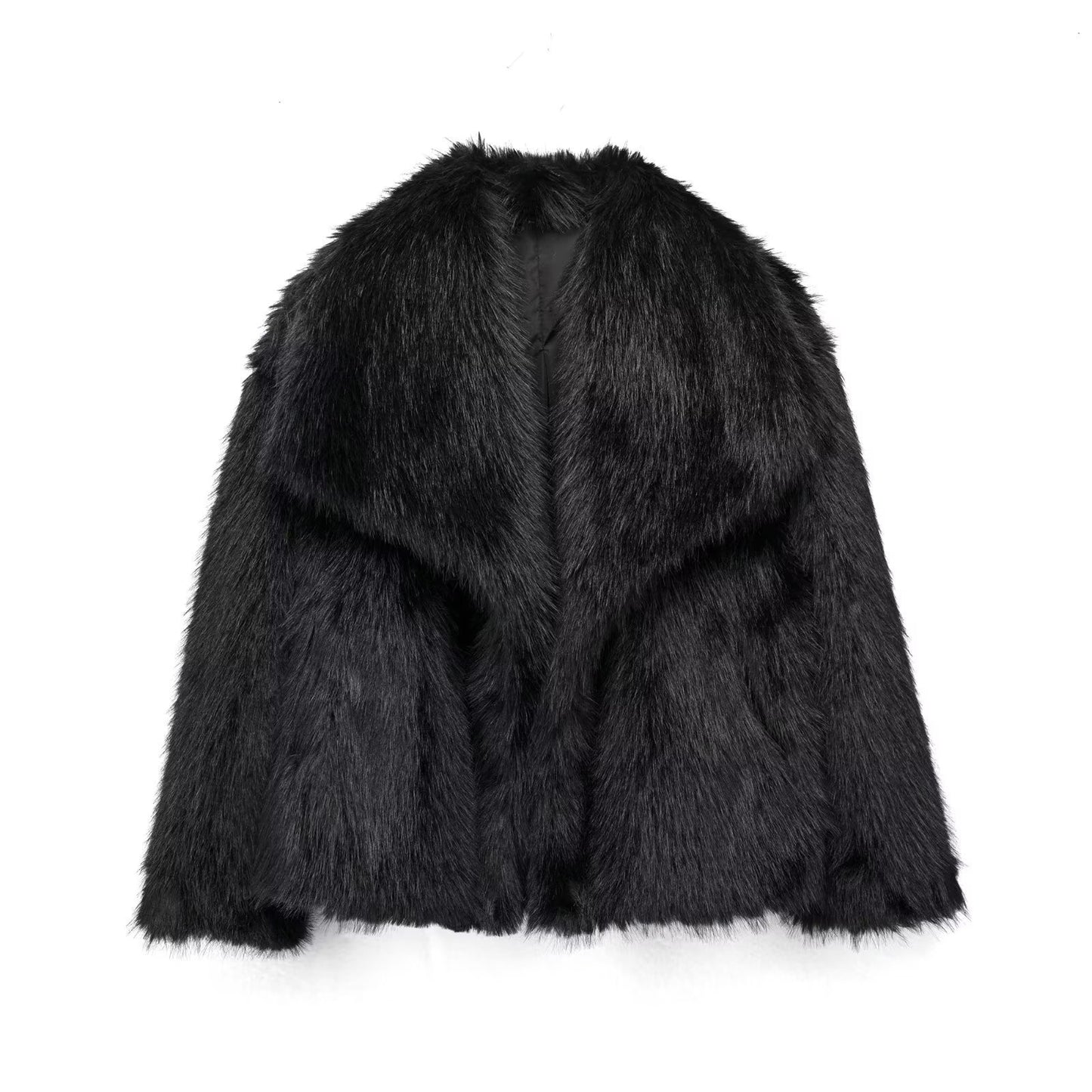 Womens Winter Plush Furry Coat (FAUX)