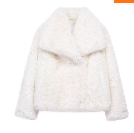 Womens Winter Plush Furry Coat (FAUX)