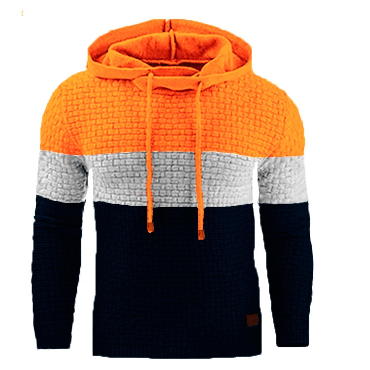 Warm Quilted Hoodie - Tri Color